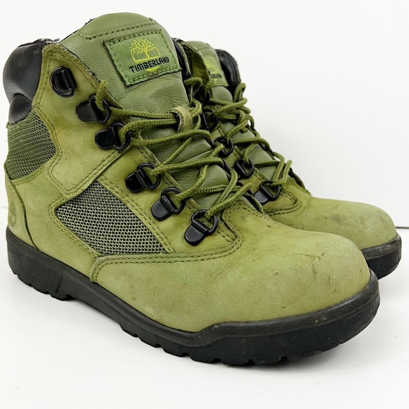 Timberland Other - Timberland Boys 6” Field Boots Green Size‎ 3